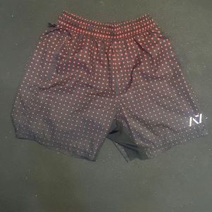 A7 Strongwear Squat workout Shorts Mens Size Medium Black/Red Powerlifting Gym